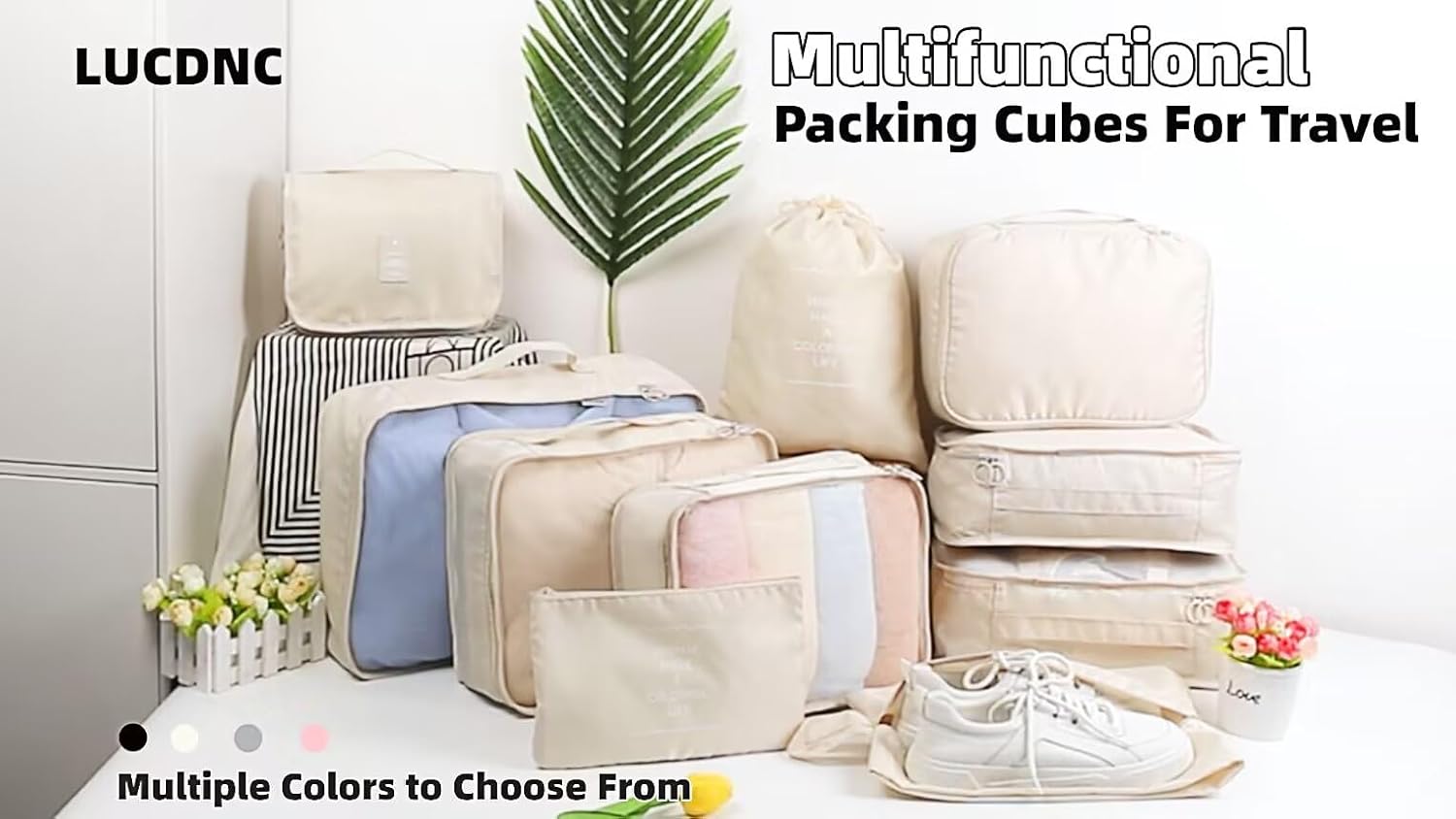 10 Pcs Set Packing Cubes For Travel Packing Organizers Travel Essentials Luggage Organizer Bags,Expandable Suitcase Organizer Travel Bags Packing Cubes For Suitcases Travel Accessories - Image 7