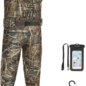 TIDEWE Chest Waders, Hunting Waders for Men with 800G Insulation, Waterproof Neoprene Camo Bootfoot Wader